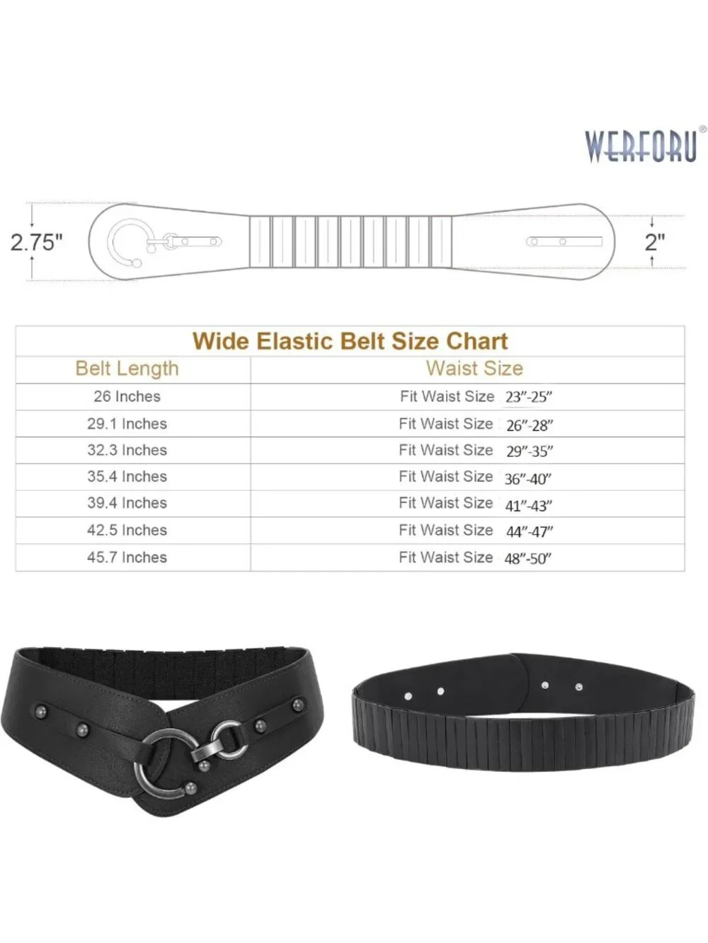 Vintage Wide Elastic Thick Stretch Belt with Interlock Buckle for Dresses